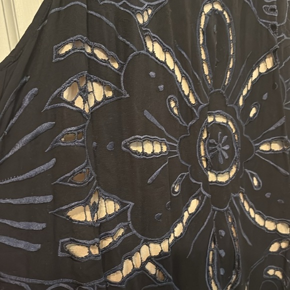 Free People - medium - Elegant Black Sleeveless Dress - open back / high neck - Picture 3 of 6